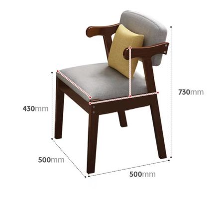 Moderna sedia da pranzo in legno massello nordico con appoggio per braccia NO Piegato stile di design Moderno Piegato NO