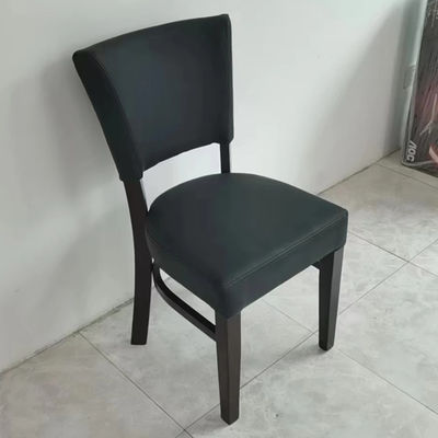 OEM sedia da pranzo in legno con gambe in legno per tessuto nordico PU pelle banchetto hotel ristorante evento e design regolabile