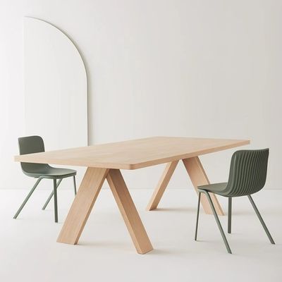 Tavolo da pranzo in legno semplice per ristoranti domestici Tavoli rettangolari personalizzati