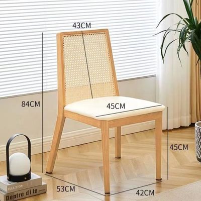 NC/PU Verniciatura Finitura di legno Polstered Sedile da pranzo per il design nordico moderno e stile in legno massello