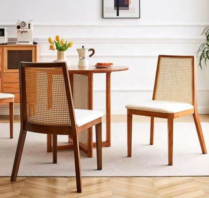 NC/PU Verniciatura Finitura di legno Polstered Sedile da pranzo per il design nordico moderno e stile in legno massello