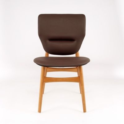 Arredamento moderno per la sala da pranzo Sedile in legno di pelle imbottito con design tradizionale e colore personalizzato