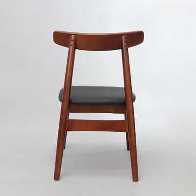 Hotel Restaurant Sedie da pranzo in legno massello con sedile imbottito e opzioni personalizzabili