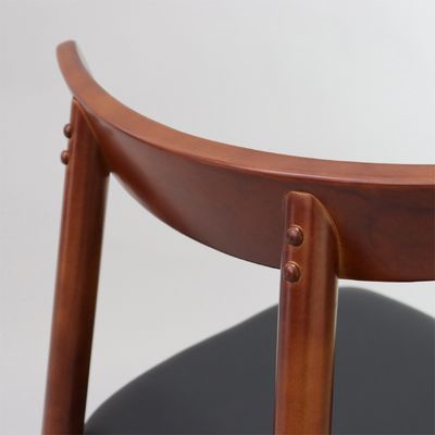 Hotel Restaurant Sedie da pranzo in legno massello con sedile imbottito e opzioni personalizzabili