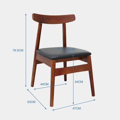 Hotel Restaurant Sedie da pranzo in legno massello con sedile imbottito e opzioni personalizzabili