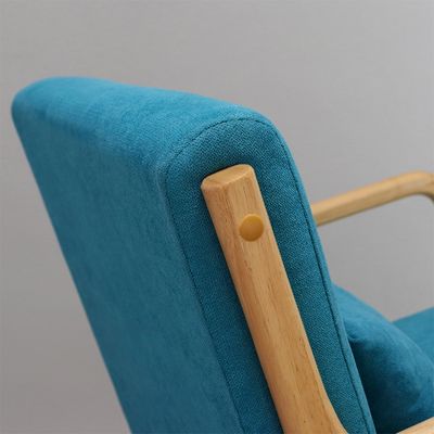 Cornice in legno massello di metà secolo Moderno di velluto tessuto di sofà a dondolo sedia per il lusso stile di design salotto