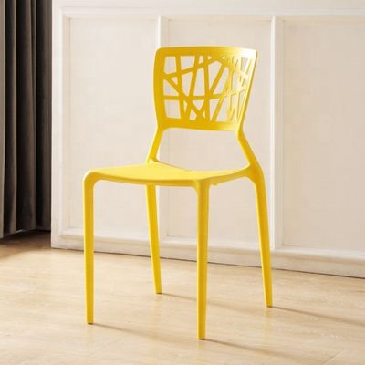 NO Sedile da pranzo in plastica di design moderno pieghevole per mobili da caffè impilabili impilabili