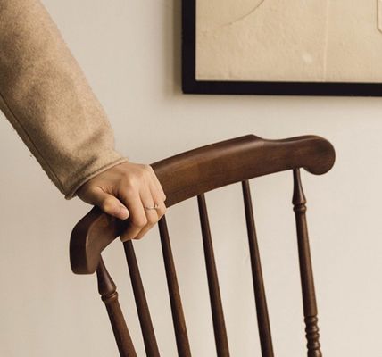 NO Piegato Y Mail Packing Sedile da pranzo in legno massello stile nordico di lusso Perfetto per la sala da pranzo