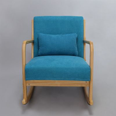 Poltrona di divano in legno personalizzazione di lusso tessuto velluto modello KD poltrona a dondolo per soggiorno