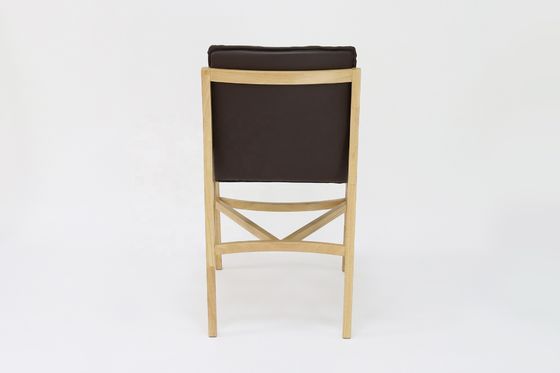 Servizio OEM accettato Moderna sedia da pranzo in cuoio PU per mobili in legno massello