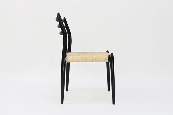 Sedie in legno massello senza braccia Comfort Sala da pranzo Soggiorno Sedie a corda Mobili con NO piegate