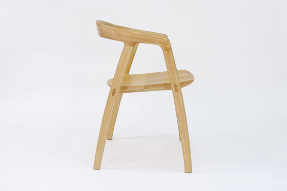 Restaurante Sedile da pranzo in legno massello con finitura nitrolacchia in noce/naturale/nero