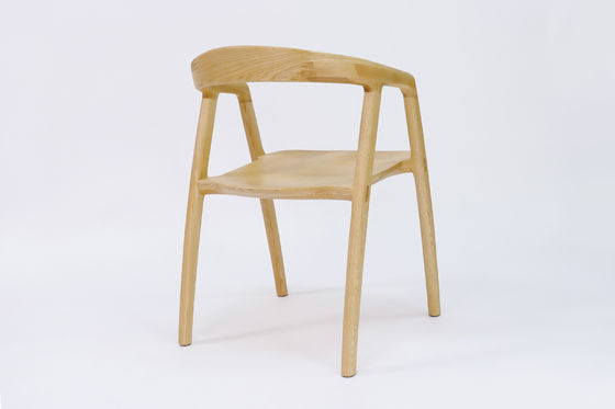 Restaurante Sedile da pranzo in legno massello con finitura nitrolacchia in noce/naturale/nero