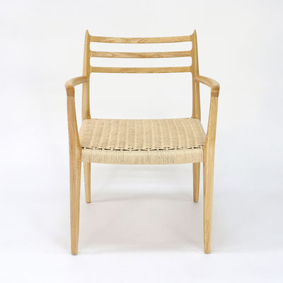 Arredamento per uffici Sedia da pranzo in legno massello con finitura in nitrolacque in stile nordico