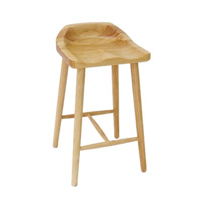 Sedia da bar in legno massello per bar e mobili domestici in stile nordico