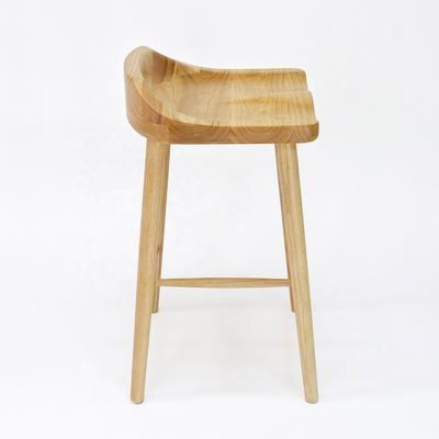 Sedia da bar in legno massello per bar e mobili domestici in stile nordico