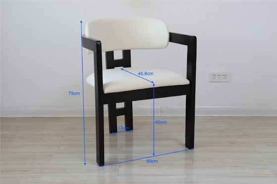 Arredamento per ristoranti di lusso su misura Tappezzeria in tessuto in legno massello Sedie da sala da pranzo per cucina personalizzata