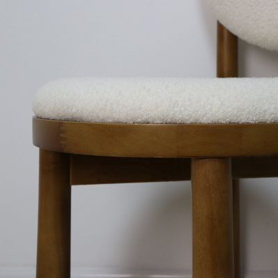 Poltrona da pranzo di design con schienale di lusso completamente assemblata per hotel e ristoranti moderni