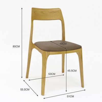 Sala da pranzo moderna nordica In legno massello In cuoio