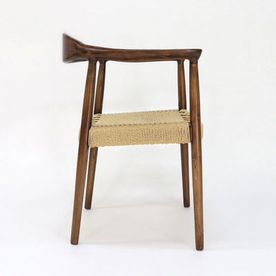 Sedile Kennedy per braccio in stile nordico moderno Presidente in legno massello Sedile da pranzo per ristoranti e caffè