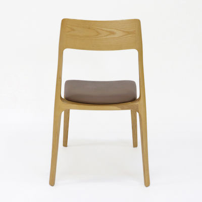 Servizi di svago Sedile da pranzo in legno vintage con rivestimento in tessuto personalizzato e finitura in nitrolacchia