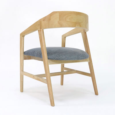 Arredamento per la casa moderna Sedile da pranzo in legno massello per ristoranti e alberghi Cornice Materiale cenere/legno di gomma