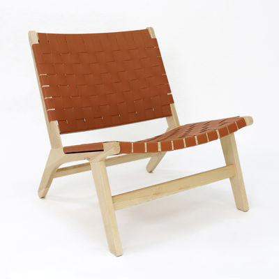 Moderno design Nordic Luxury Lounge Chair PU pelle in legno massello Divano per il tempo libero Set per il soggiorno Disegni personalizzati