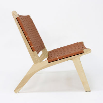 Moderno design Nordic Luxury Lounge Chair PU pelle in legno massello Divano per il tempo libero Set per il soggiorno Disegni personalizzati