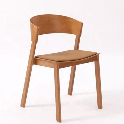Servizio OEM accettato Sala da pranzo nordica moderna Sedile antico curvo in legno massello impilabile Completamente assemblato e OEM
