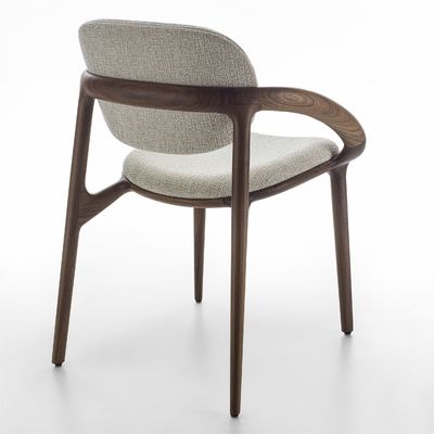 Arredamento per la sala da pranzo personalizzare lusso moderno sedile da pranzo in legno massello per ristorante