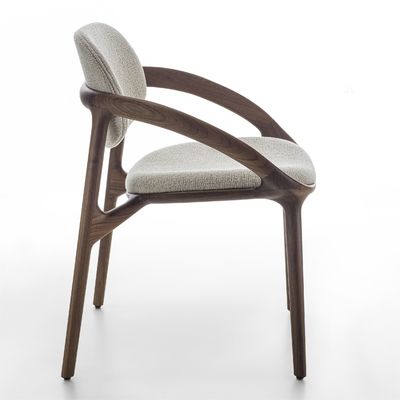 Arredamento per la sala da pranzo personalizzare lusso moderno sedile da pranzo in legno massello per ristorante