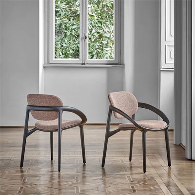 Arredamento per la sala da pranzo personalizzare lusso moderno sedile da pranzo in legno massello per ristorante