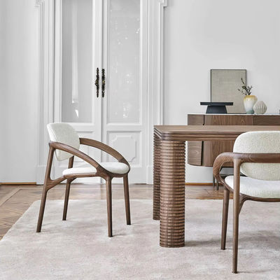Moderno stile di design personalizzare sedie da pranzo in legno massello di lusso per arredi da ristorante