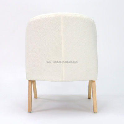 Divano in legno massello naturale Sedia design nordico per mobili da soggiorno Colore naturale Stile di svago