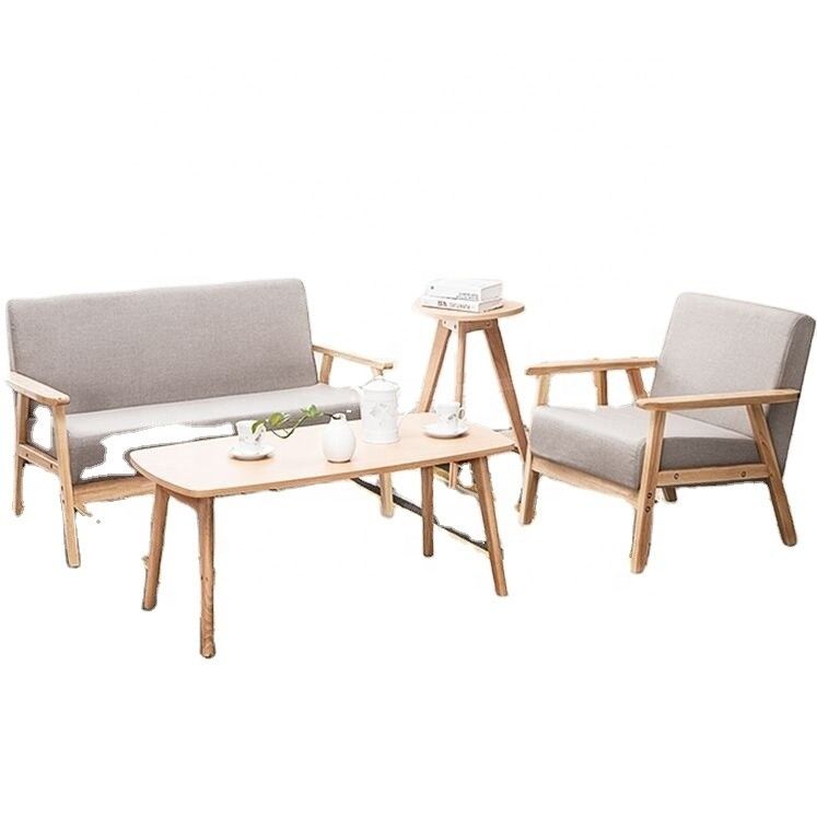 Divano in legno per il soggiorno stile sezionale e accettazione OEM inclusi nel design