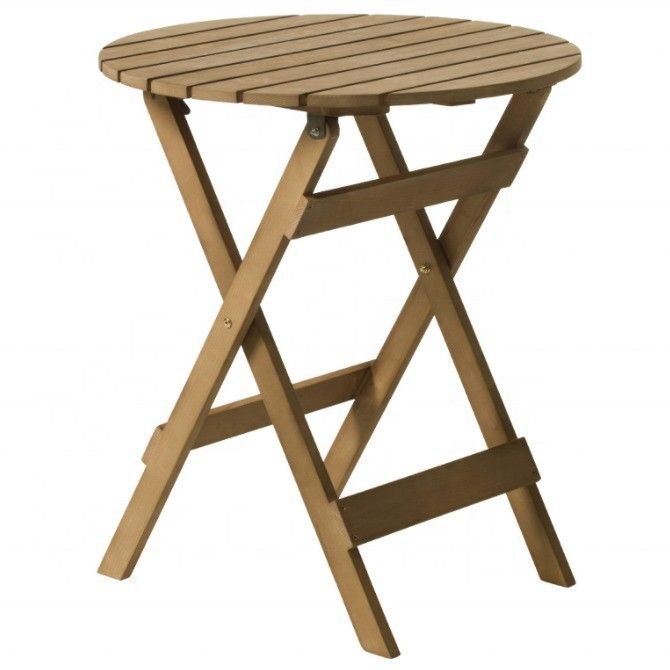 Tavolo portatile per il vino in legno in bambù con gambe pieghevoli