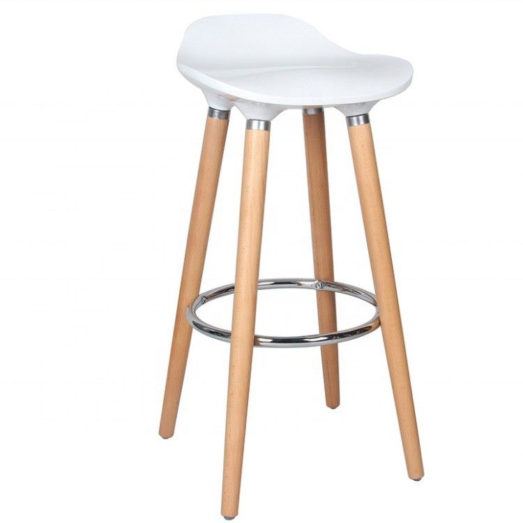 Mobili da bar Legna in legno massello ABS Poltrona da bar in plastica per mobili da sgabello moderno