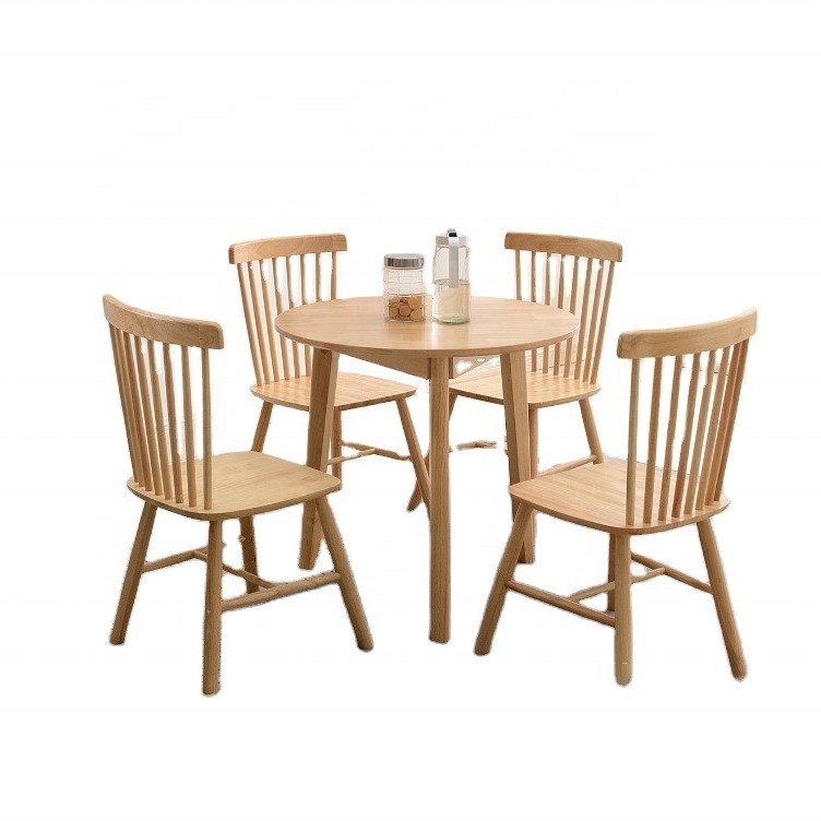 Set di coperture per sedie e tavoli da pranzo moderni per mobili in legno massello in colore naturale o di cenere
