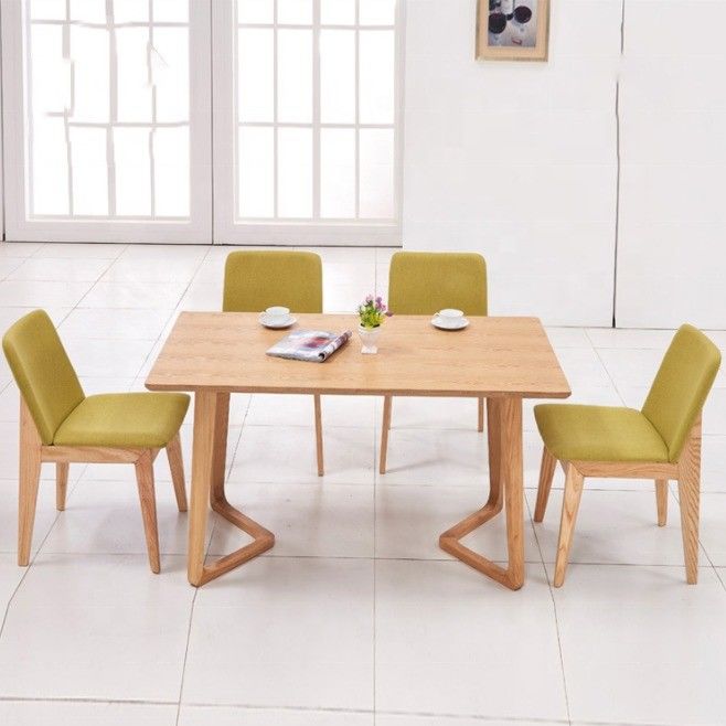 Manifattura Squisita Personalizzata Legna Di Legno Massello Set Sala Da Pranzo Mobili Con Tavola Da Pranzo E Sedie Design