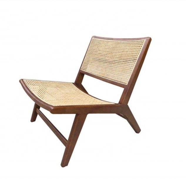 Generale Sedia di relax in rattan Color marrone Arredamento per camera da letto in rattan Sedia di relax in stile moderno