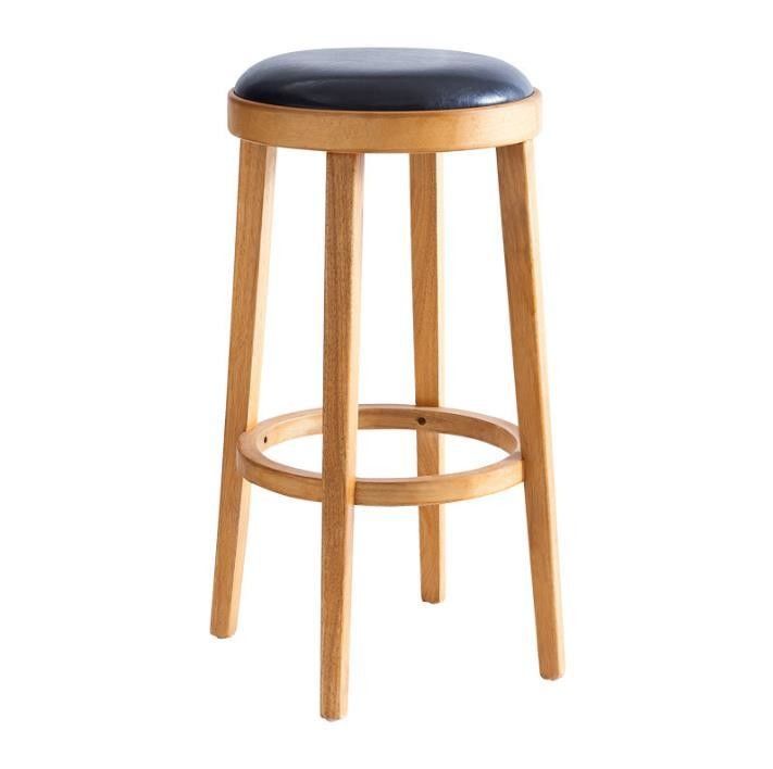 Specific Bar Chair Nuovo design Legno Moderno Polsterato Sedie alte rotonde per il design classico