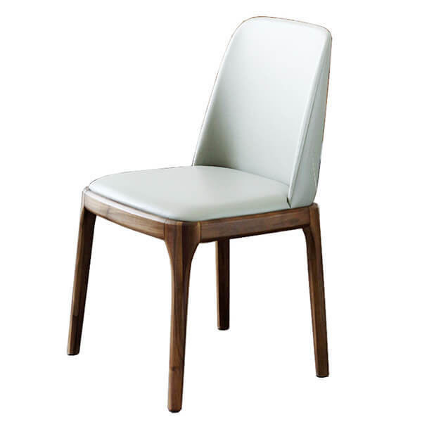 Moderno Nordic Leisure Back Stoffa di teak in legno massello Sedile da pranzo per mobili da caffetteria e ristorante