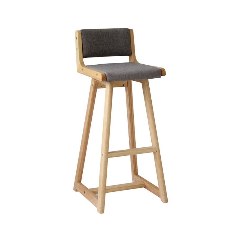 Colore naturale sganciabile Vintage imbottito Bar stool in legno massello per pub