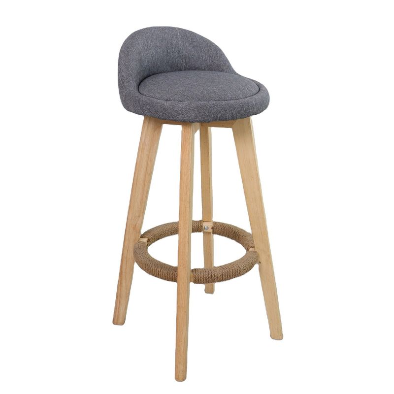 Moderno stile antico sgabelli in legno imbottiti Bar Chair in pelle per tavolo da bar Sala da pranzo e funzione bar