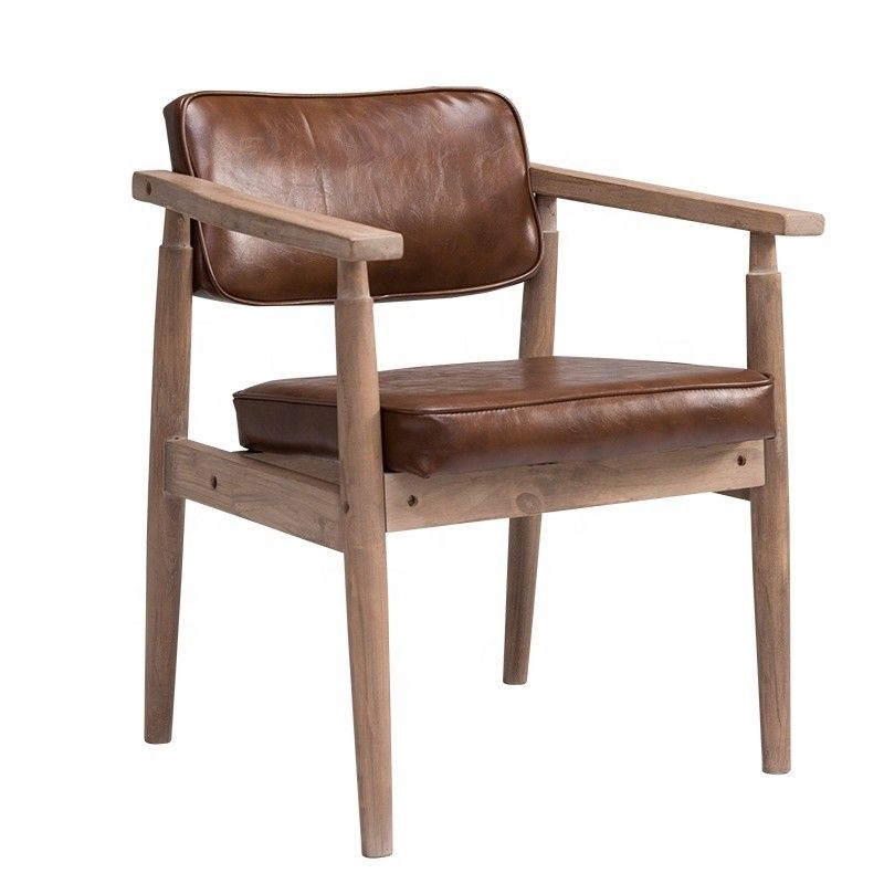 Vintage stile antico bracciole in legno massello caffè ristorante lounge di svago sedia d'epoca con servizio OEM accettato