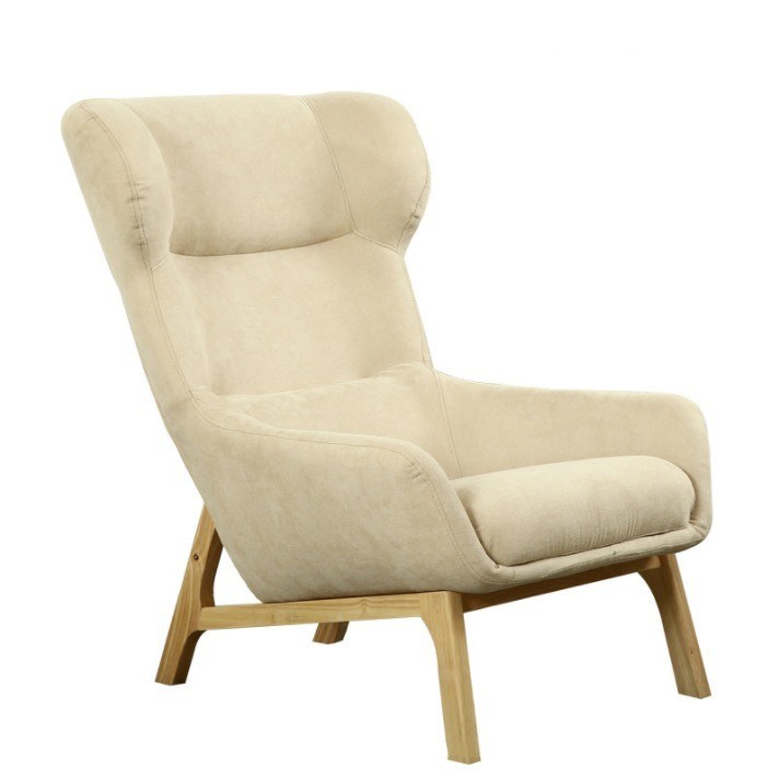 65cm*52cm*93cm Modern Lounge Chair con Assurance e gambe in legno massiccio in rosso/giallo/verde/azzurro/bianco/caffè/grigio/rosa