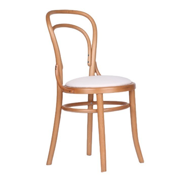 Imballaggio postale Y Sedia da pranzo in legno con schiena alta con disegno antico e rivestimento in legno di faggio