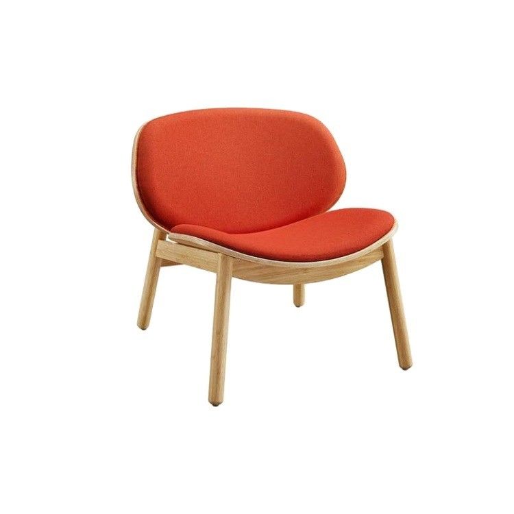 Sedile in tessuto comodo Sedile in legno per hotel ristorante soggiorno sala da pranzo caffetteria in design nordico moderno