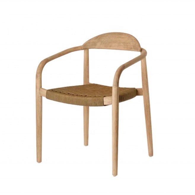 Best-seller Modern Living Room Armrest Dining Chair in legno con appoggio per braccio e posta