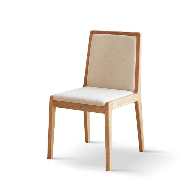 Sedile da pranzo in legno massello tappezzato nordico